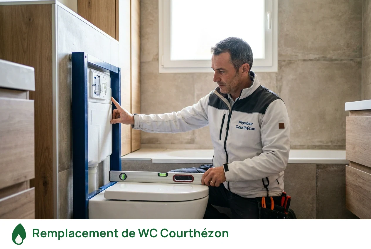 Remplacement de WC à Courthézon